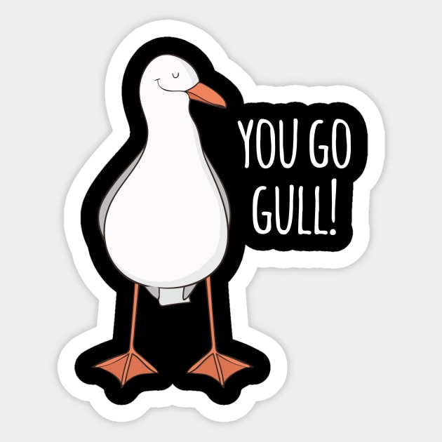 You Go Gull! Sticker by Dreamy Panda Designs